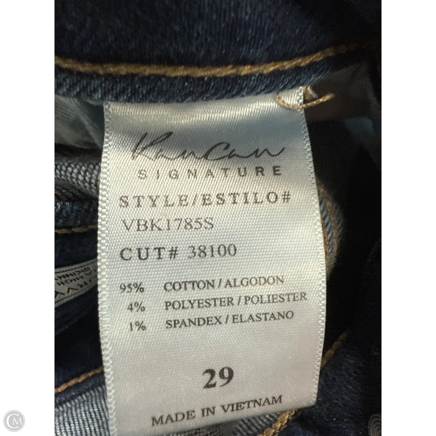 Jeans Skinny By Kancan In Blue Denim, Size: 8