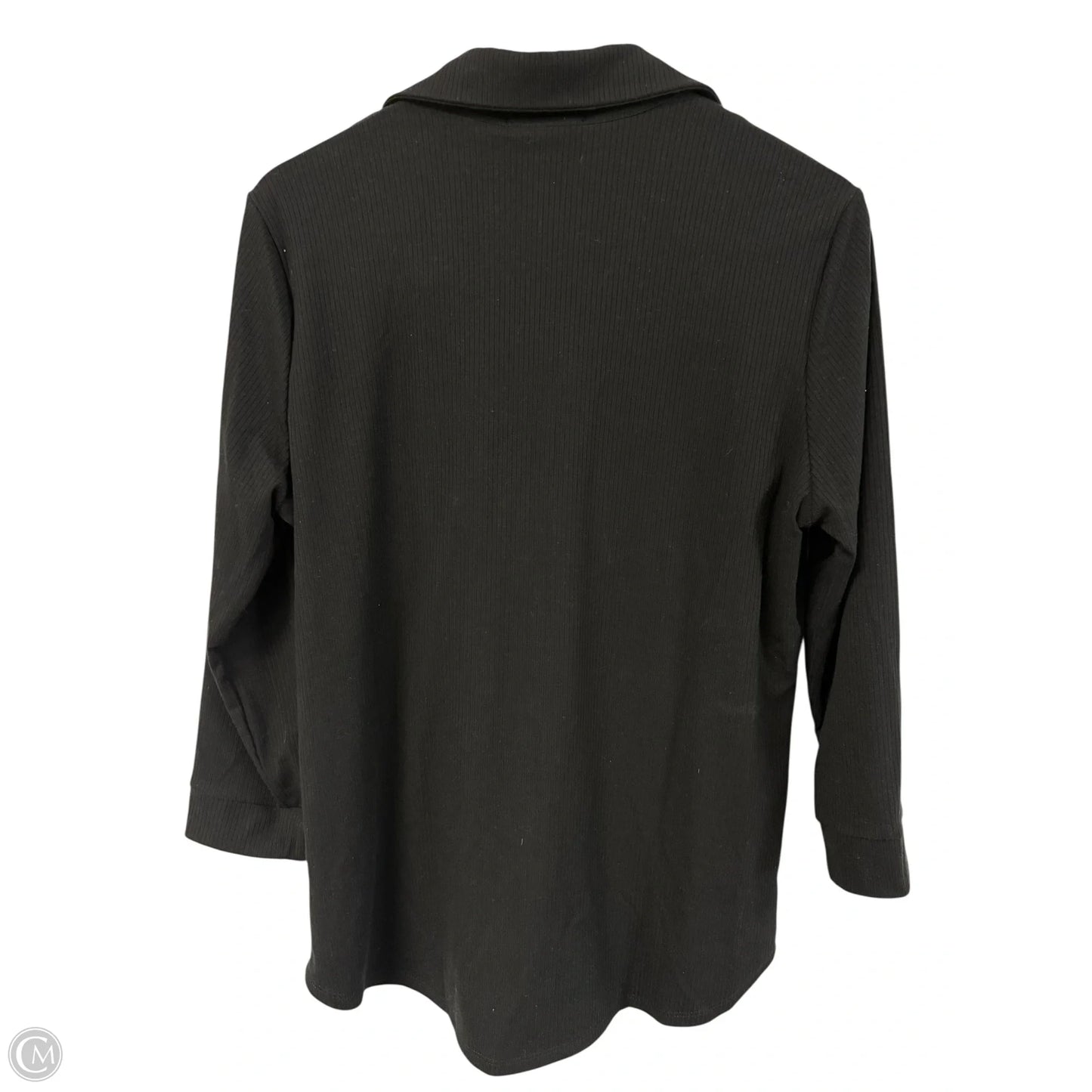 Blouse Long Sleeve By Clothes Mentor In Black, Size: Xl