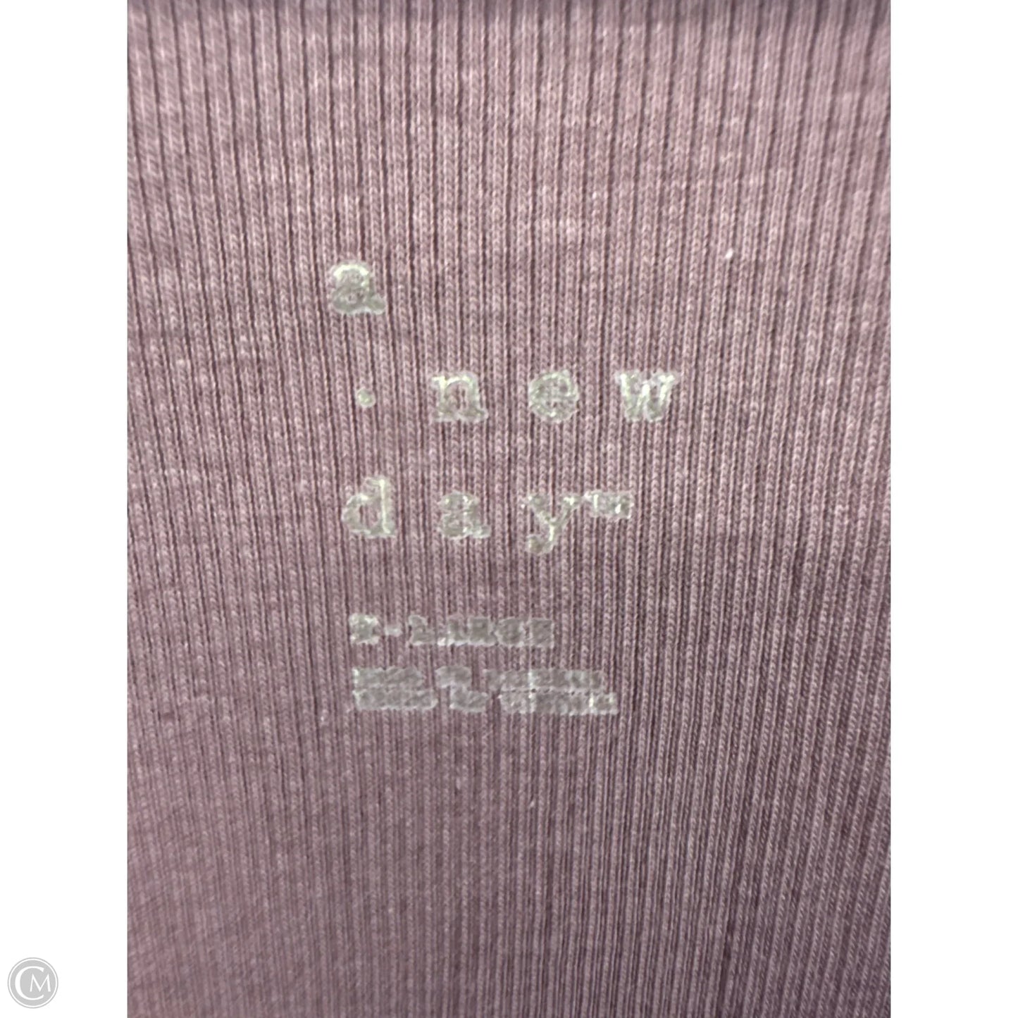 Top Long Sleeve Basic By A New Day In Purple, Size: Xl