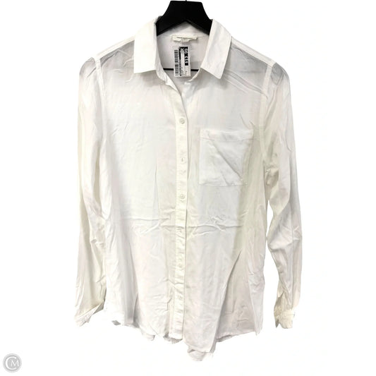 Blouse Long Sleeve By Beachlunchlounge In White, Size: S