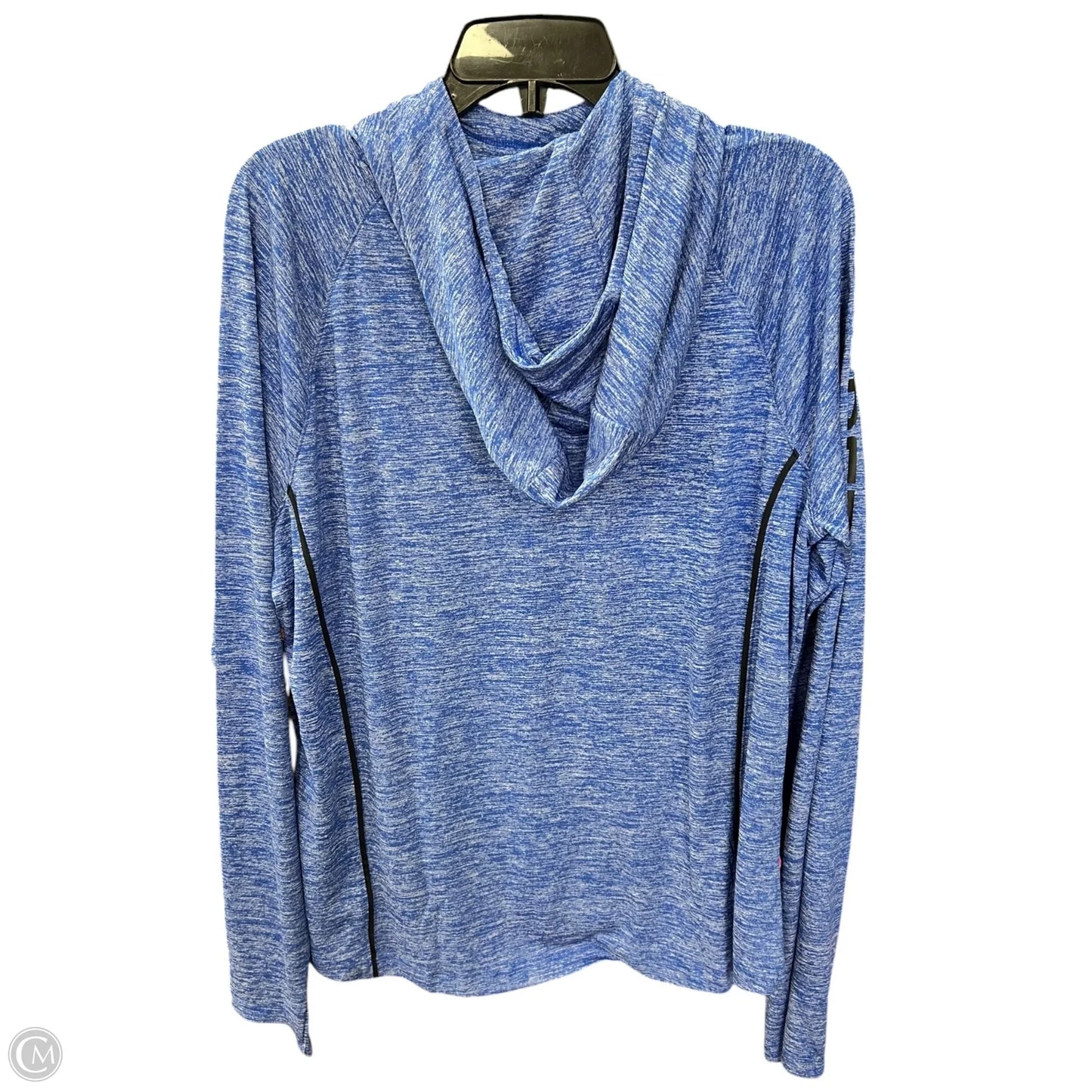 Athletic Top Long Sleeve Hoodie By Under Armour In Blue, Size: Xxl