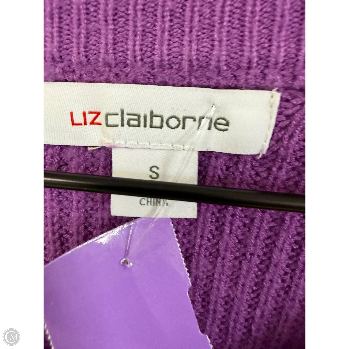 Sweater By Liz Claiborne In Purple, Size: S