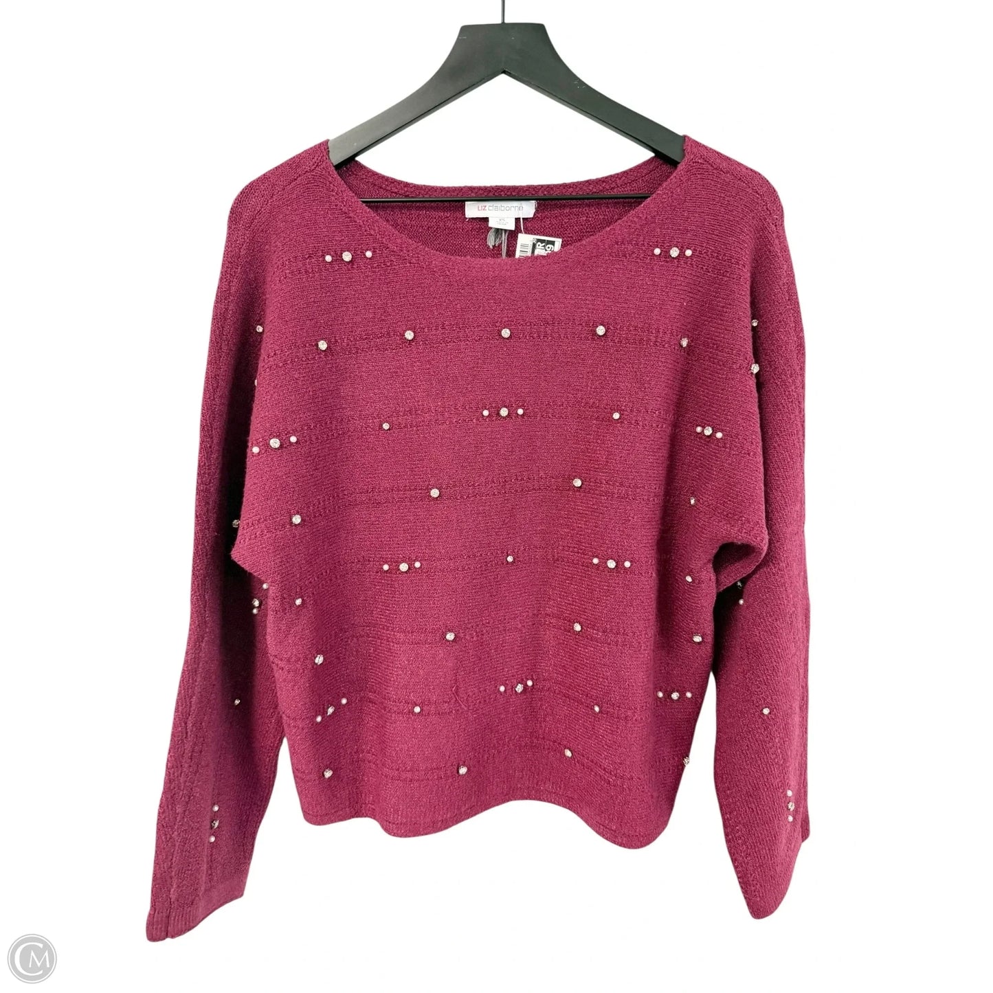 Sweater By Liz Claiborne In Purple, Size: Xs