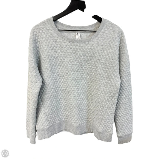 Sweatshirt Crewneck By 90 Degrees By Reflex In Grey, Size: M