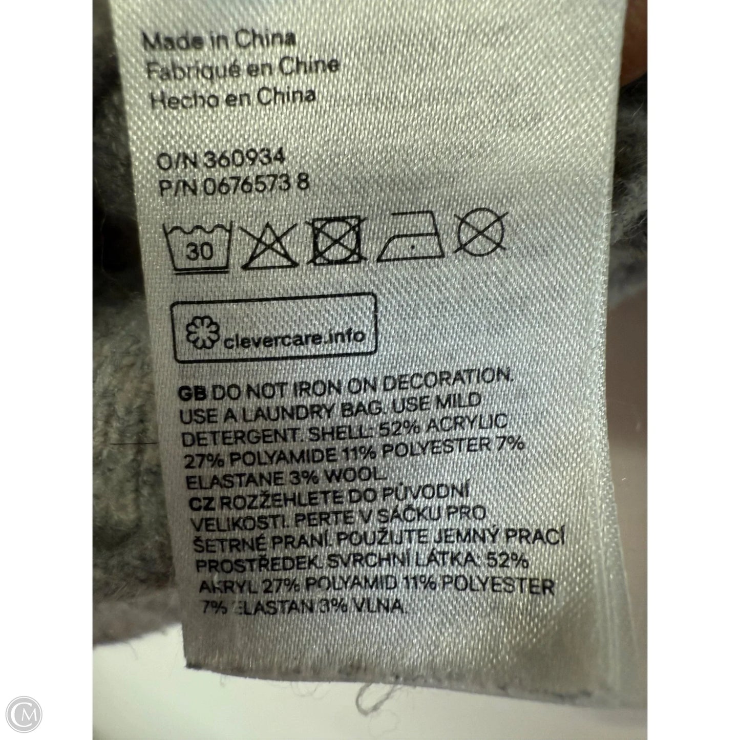 Sweater By H&m In Grey, Size: M