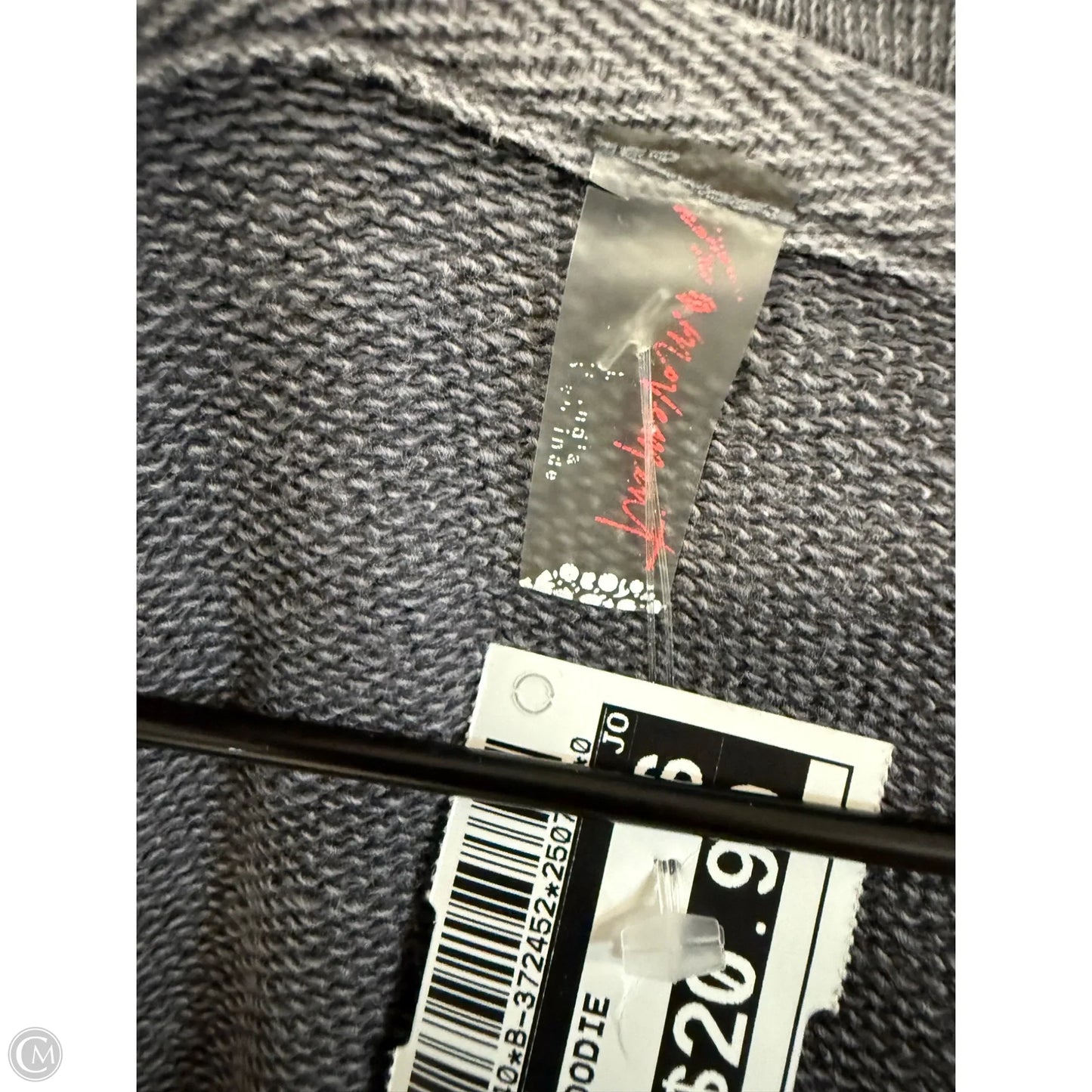 Sweatshirt Hoodie By Free People In Grey, Size: L