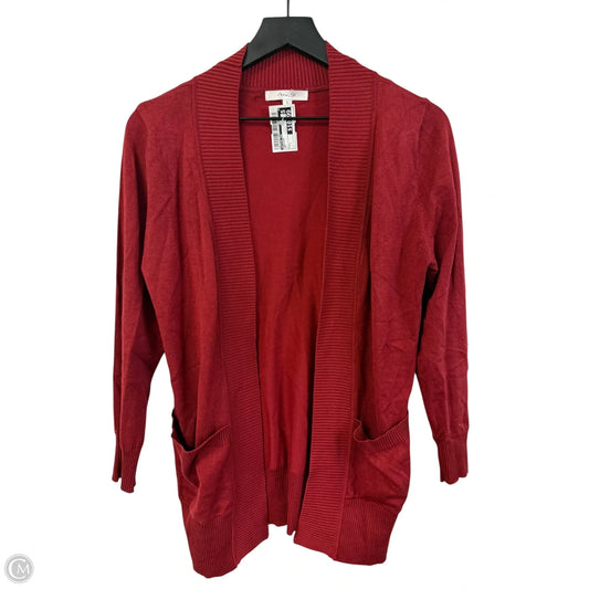 Cardigan By Active Usa In Red, Size: L