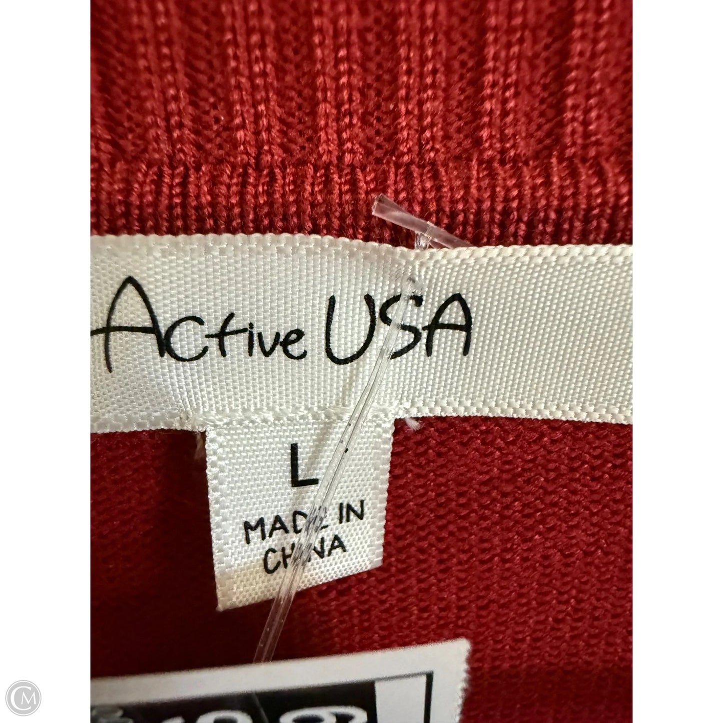 Cardigan By Active Usa In Red, Size: L