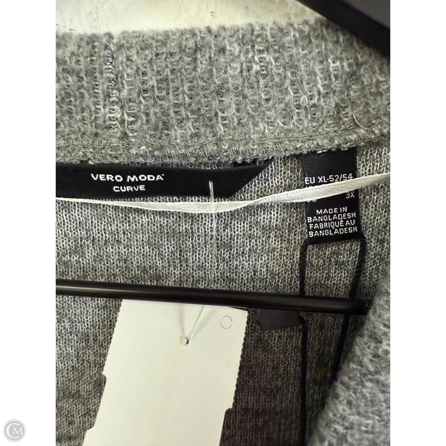 Sweater Cardigan By Vero Moda In Grey, Size: 3x