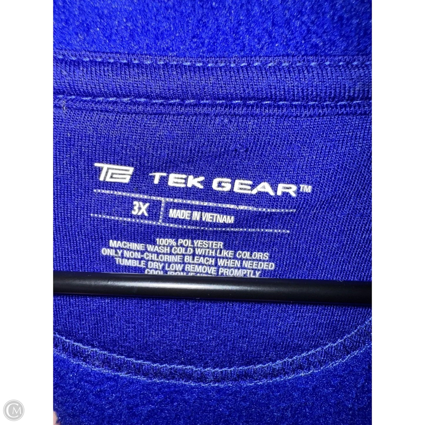 Jacket Fleece By Tek Gear In Blue, Size: 3x