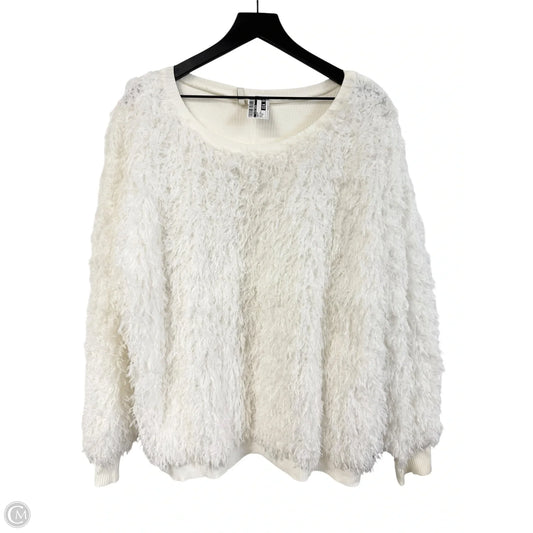 Sweater By Clothes Mentor In White, Size: 2x