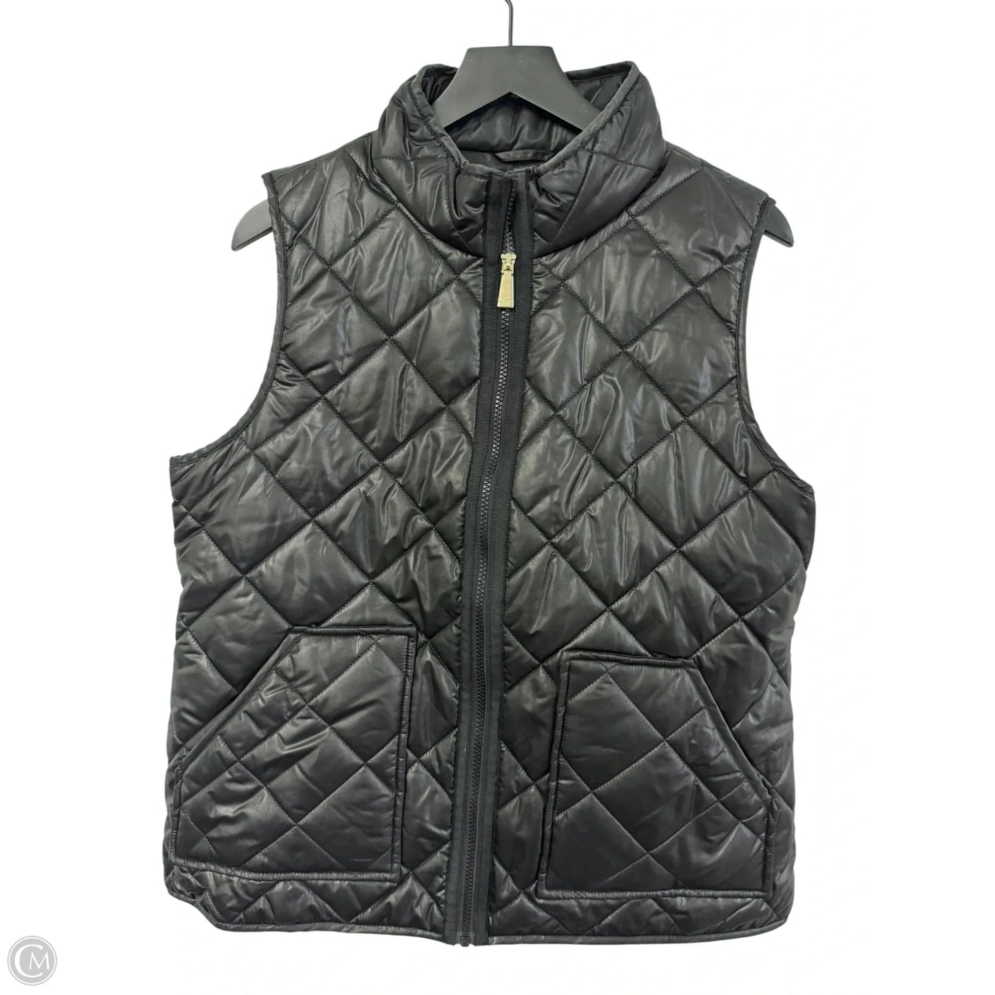 Vest Designer By Kate Spade In Black, Size: L