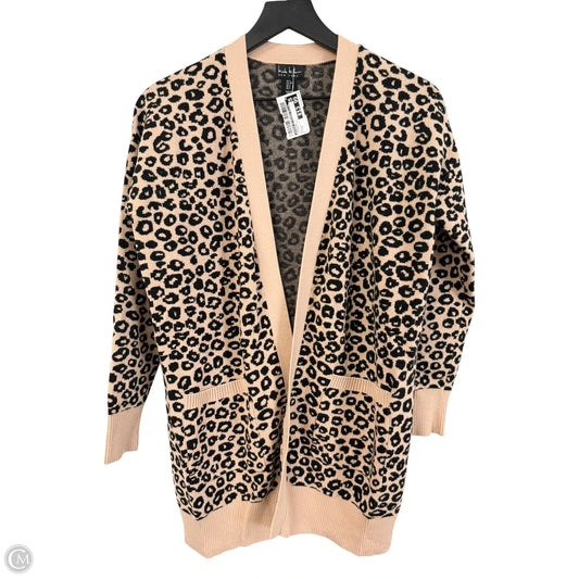 Cardigan By Nicole By Nicole Miller In Leopard Print, Size: S