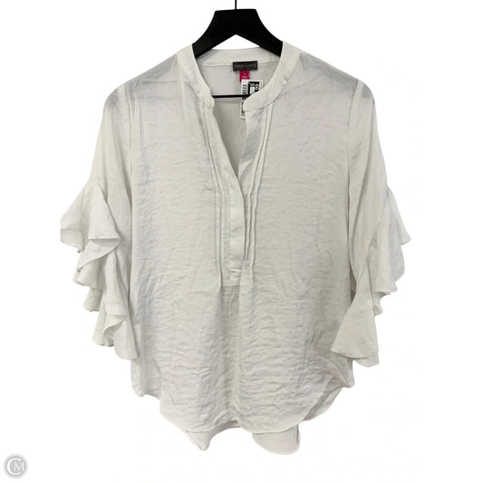 Top Short Sleeve By Vince Camuto In White, Size: S