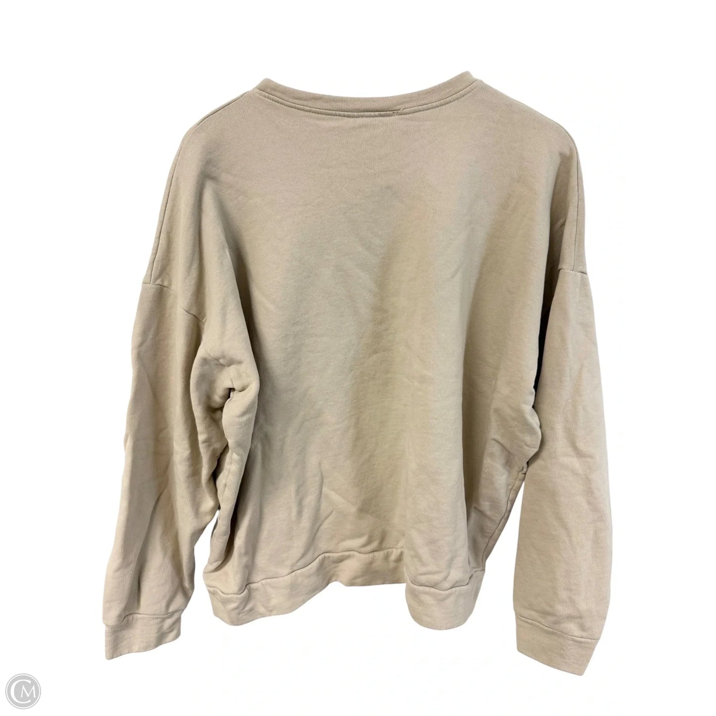 Sweatshirt Crewneck By Cmc In Cream, Size: M