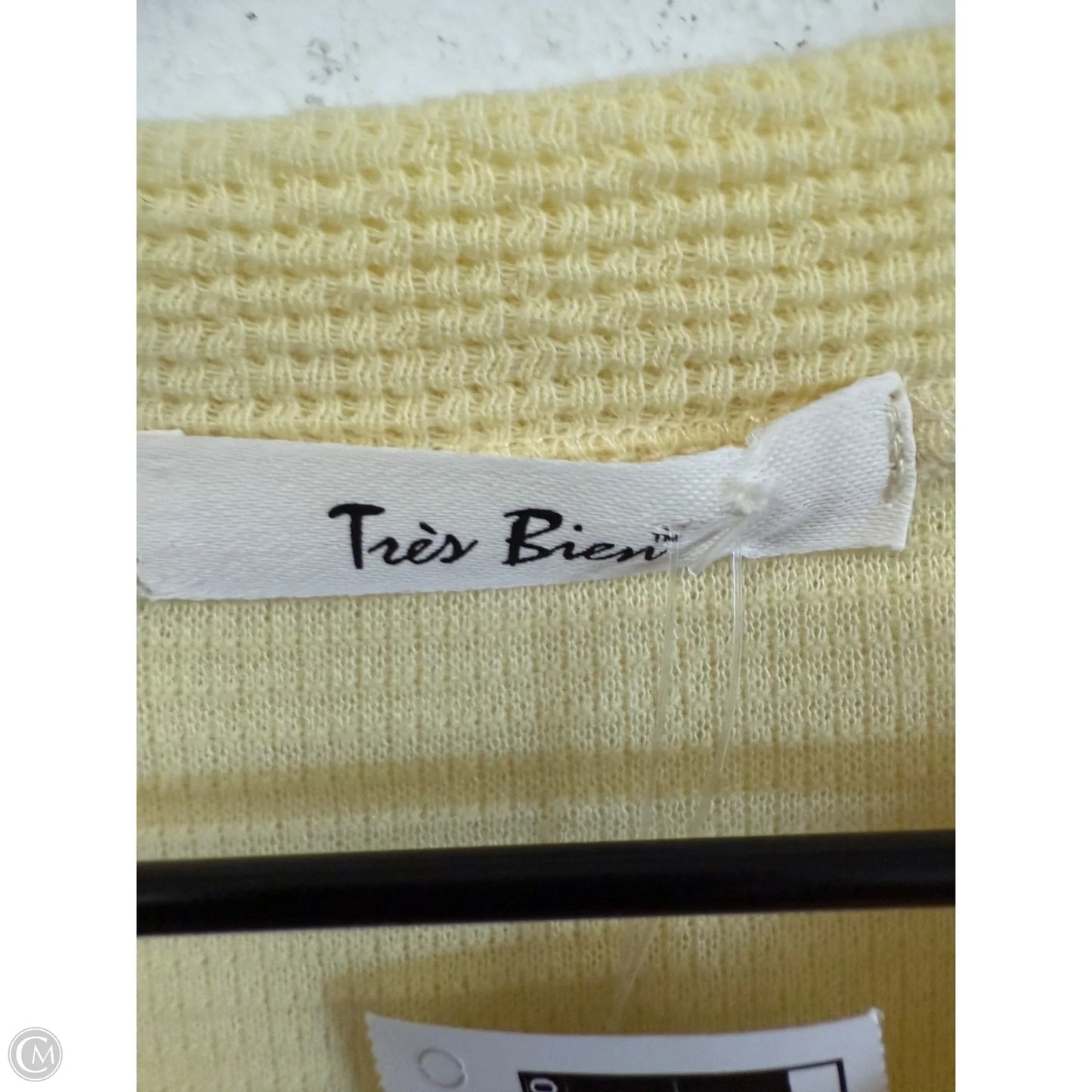 Sweatshirt Crewneck By Tres Bien In Yellow, Size: M