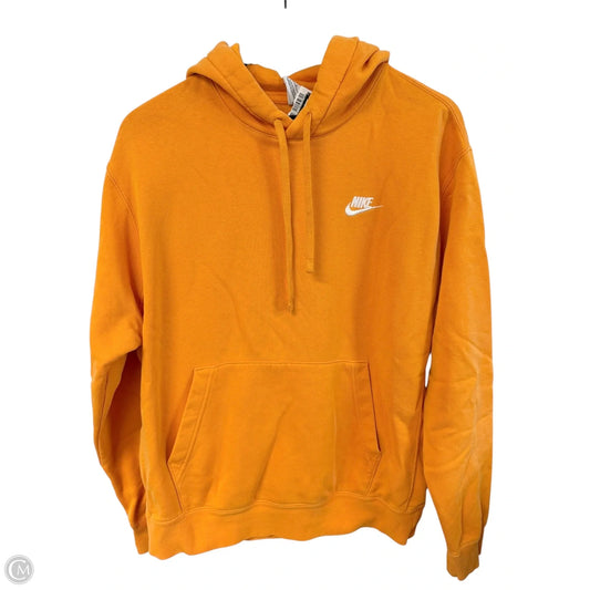 Sweatshirt Hoodie By Nike Apparel In Yellow, Size: M