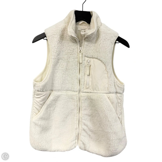 Vest Faux Fur & Sherpa By Maurices In White, Size: S