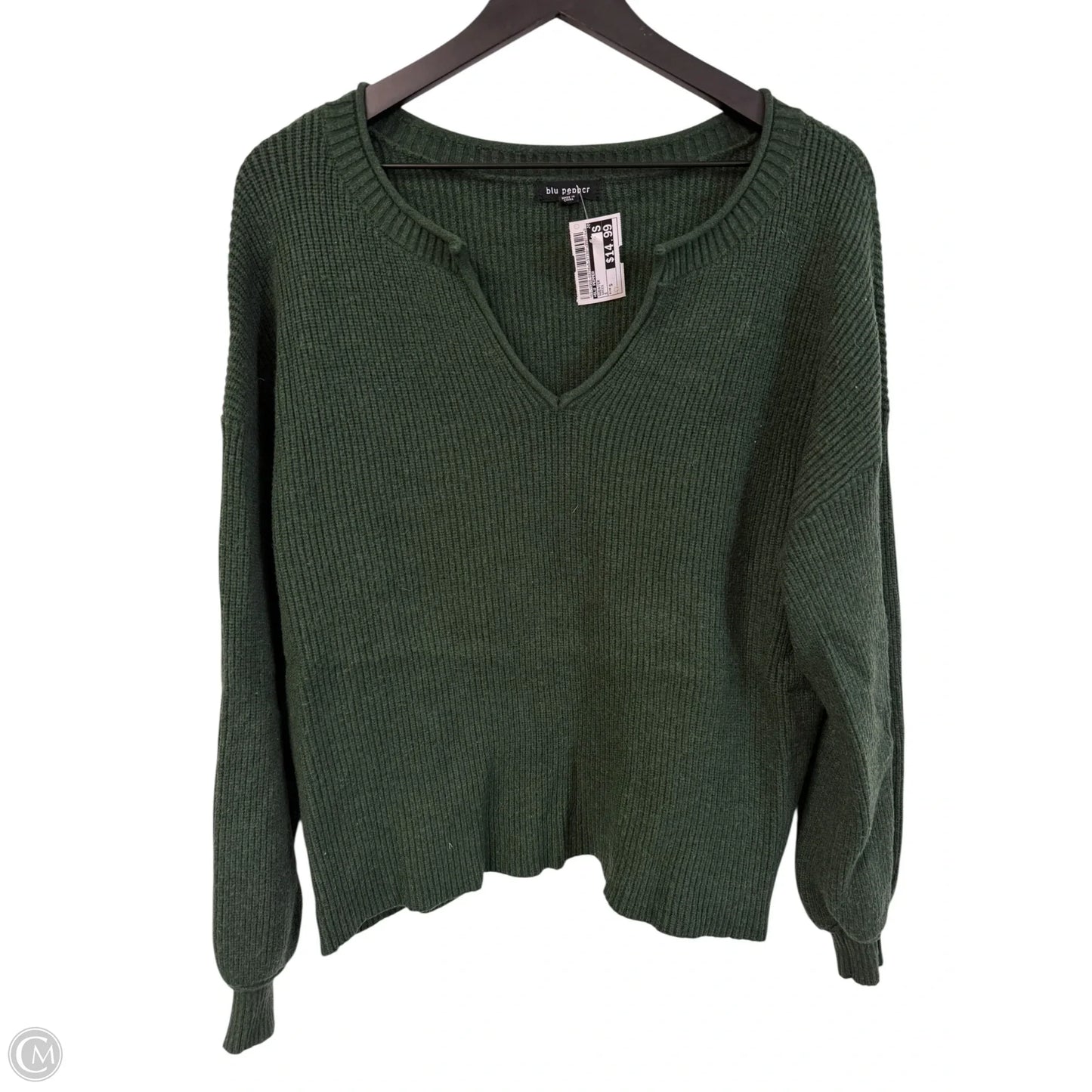 Sweater By Blu Pepper In Green, Size: S