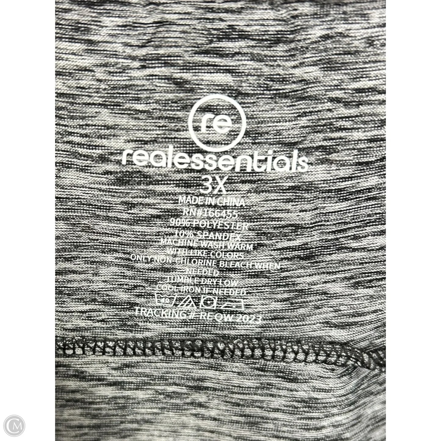 Athletic Top Long Sleeve Crewneck By Clothes Mentor In Grey, Size: 3x