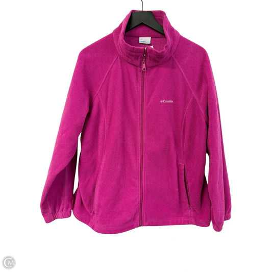Jacket Fleece By Columbia In Pink, Size: 2x