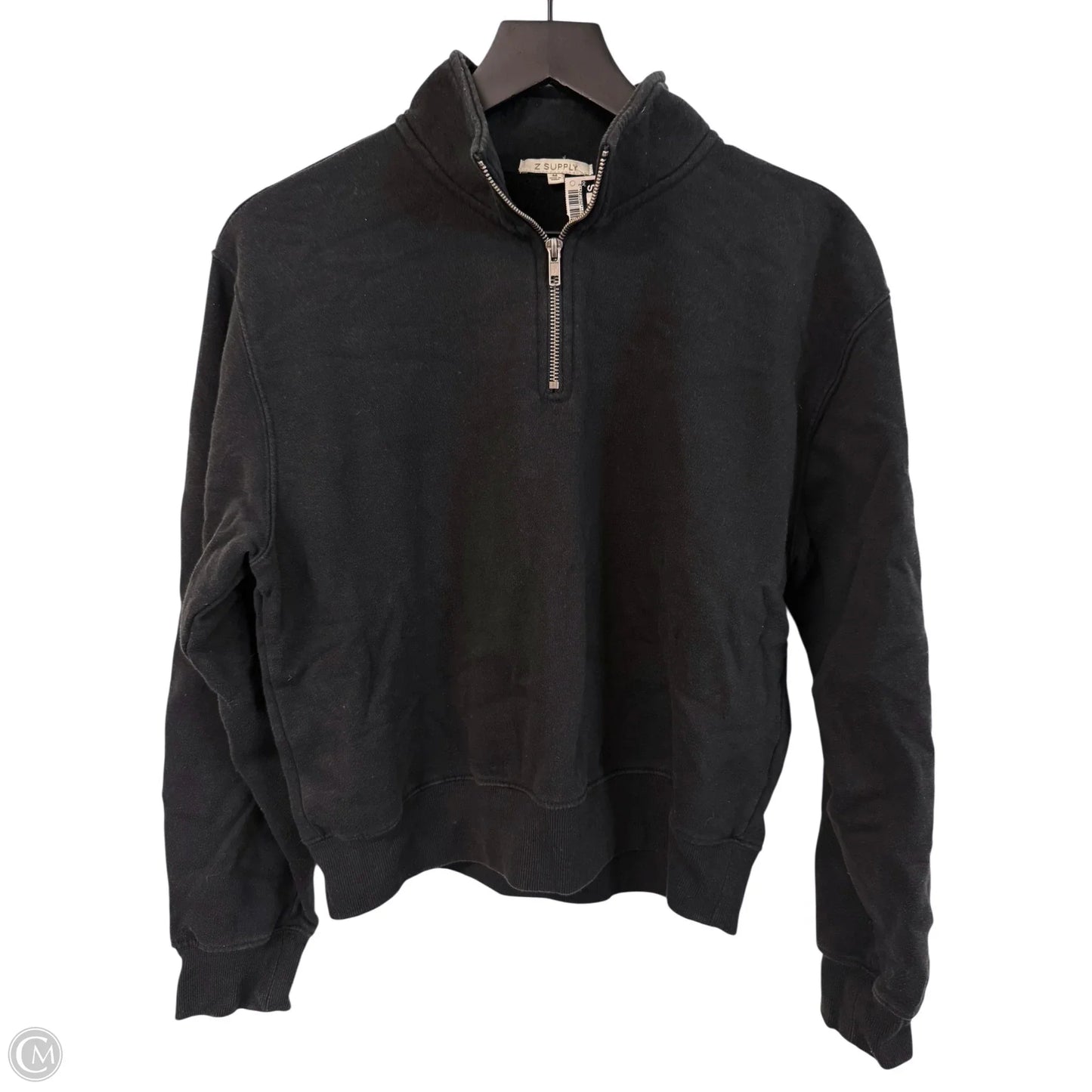 Sweatshirt Collar By Z Supply In Black, Size: M