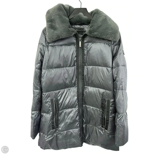 Coat Puffer & Quilted By Bcbgmaxazria In Grey, Size: M