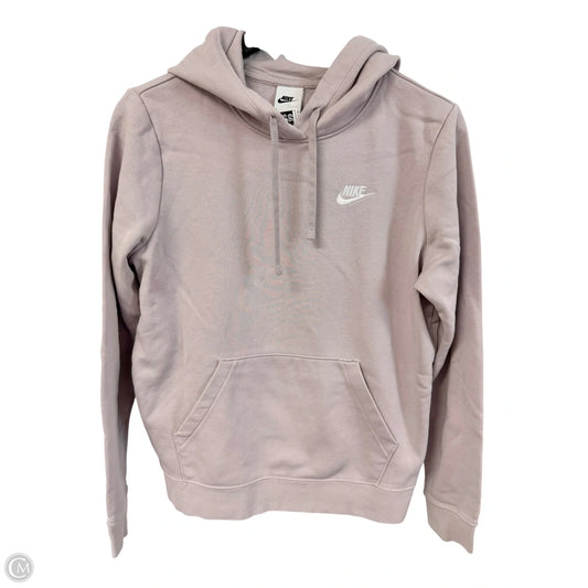 Sweatshirt Hoodie By Nike Apparel In Mauve, Size: S