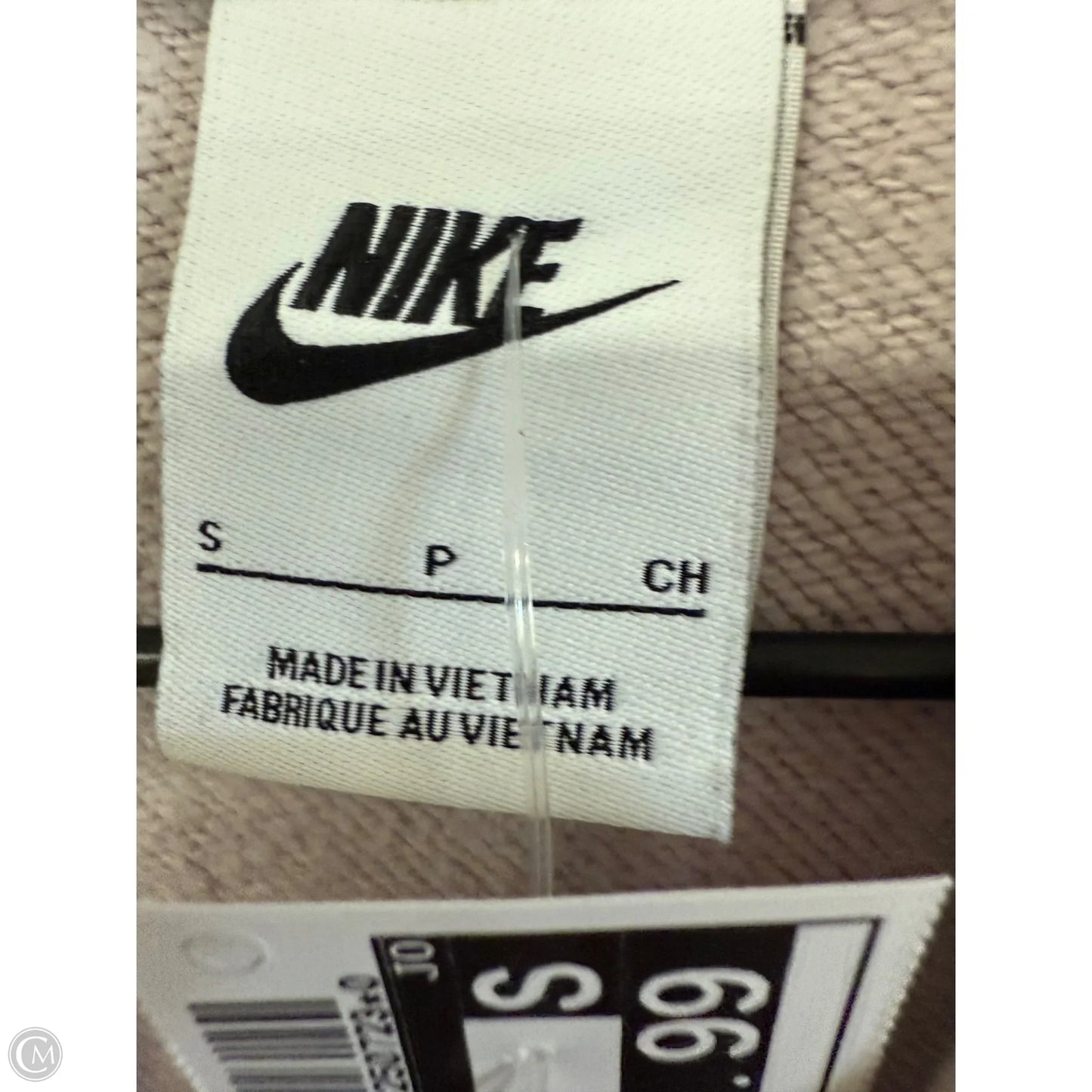 Sweatshirt Hoodie By Nike Apparel In Mauve, Size: S