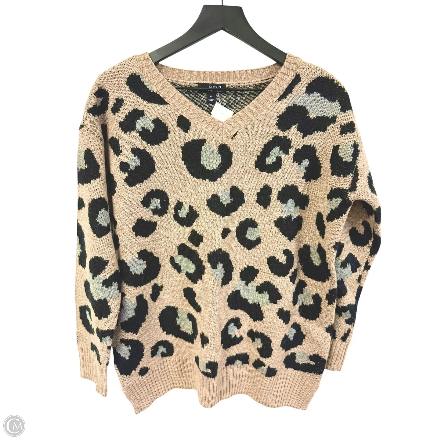 Sweater By Ana In Leopard Print, Size: Xs