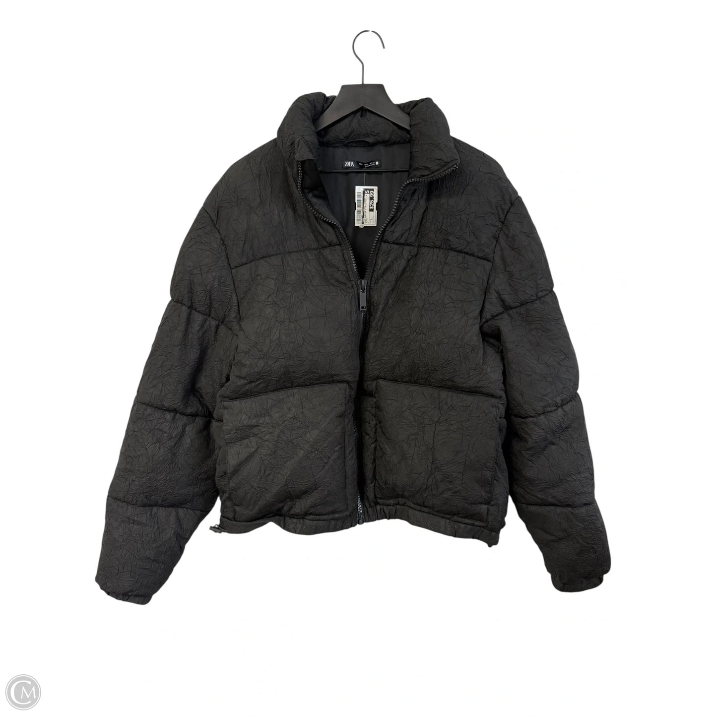 Coat Puffer & Quilted By Zara In Black, Size: L