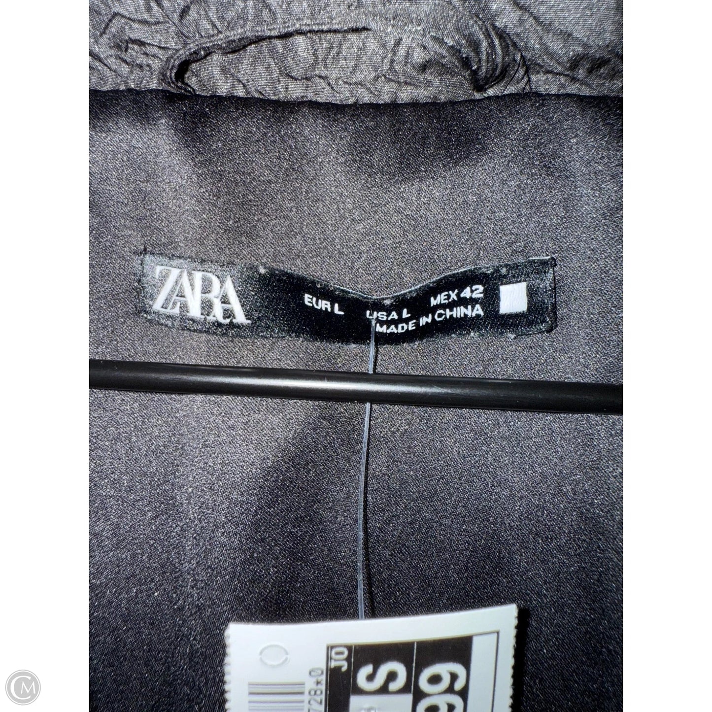 Coat Puffer & Quilted By Zara In Black, Size: L