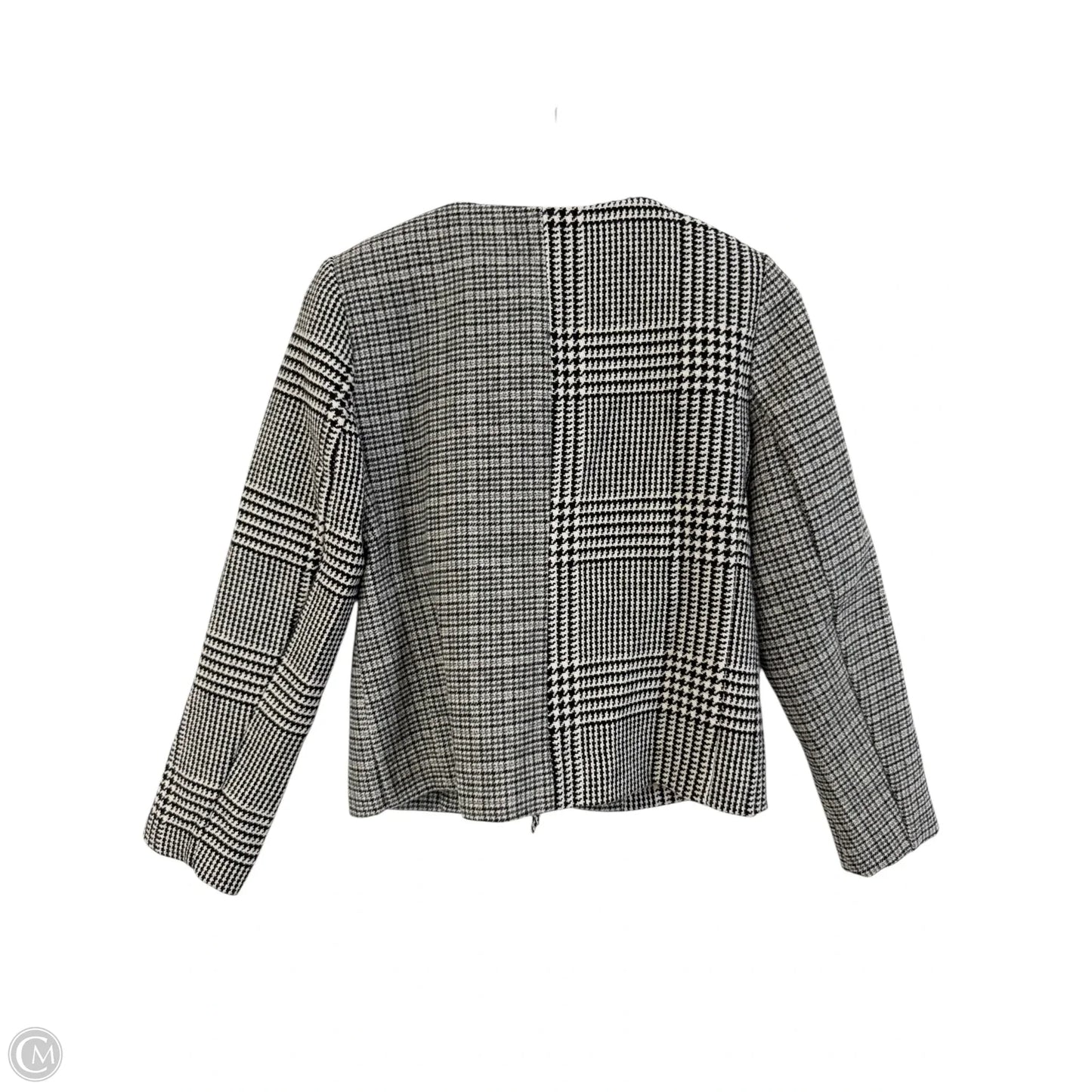 Blazer By Chicos In Black & White, Size: S