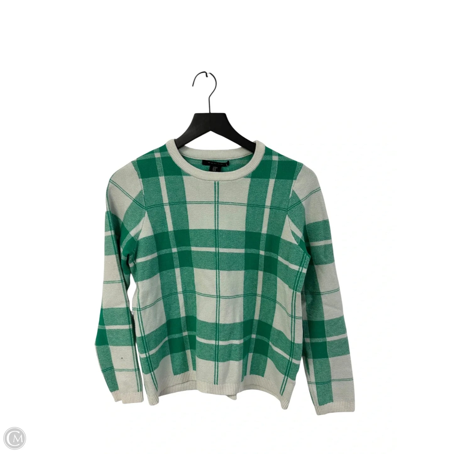 Sweater By T Tahari In Green & White, Size: M