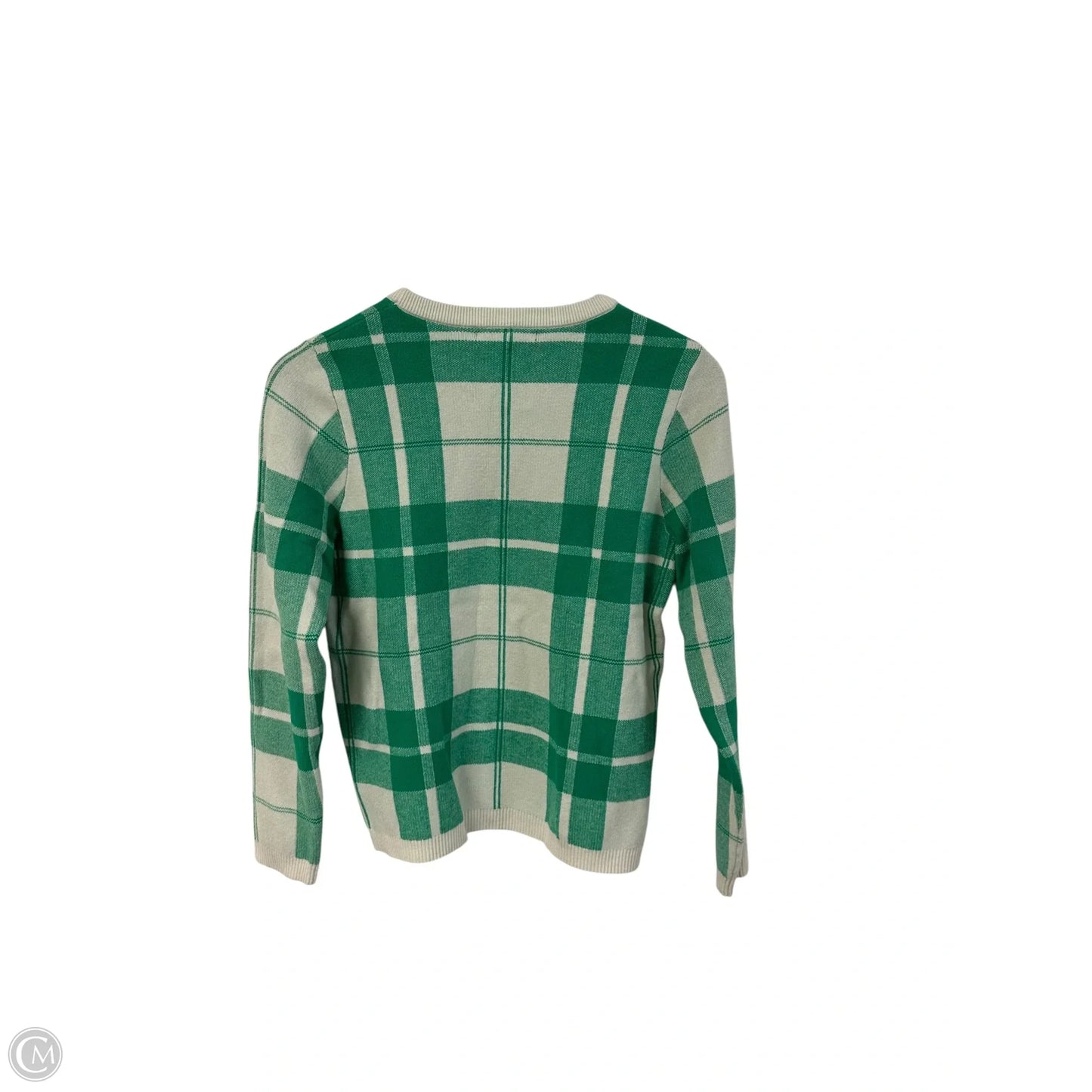 Sweater By T Tahari In Green & White, Size: M