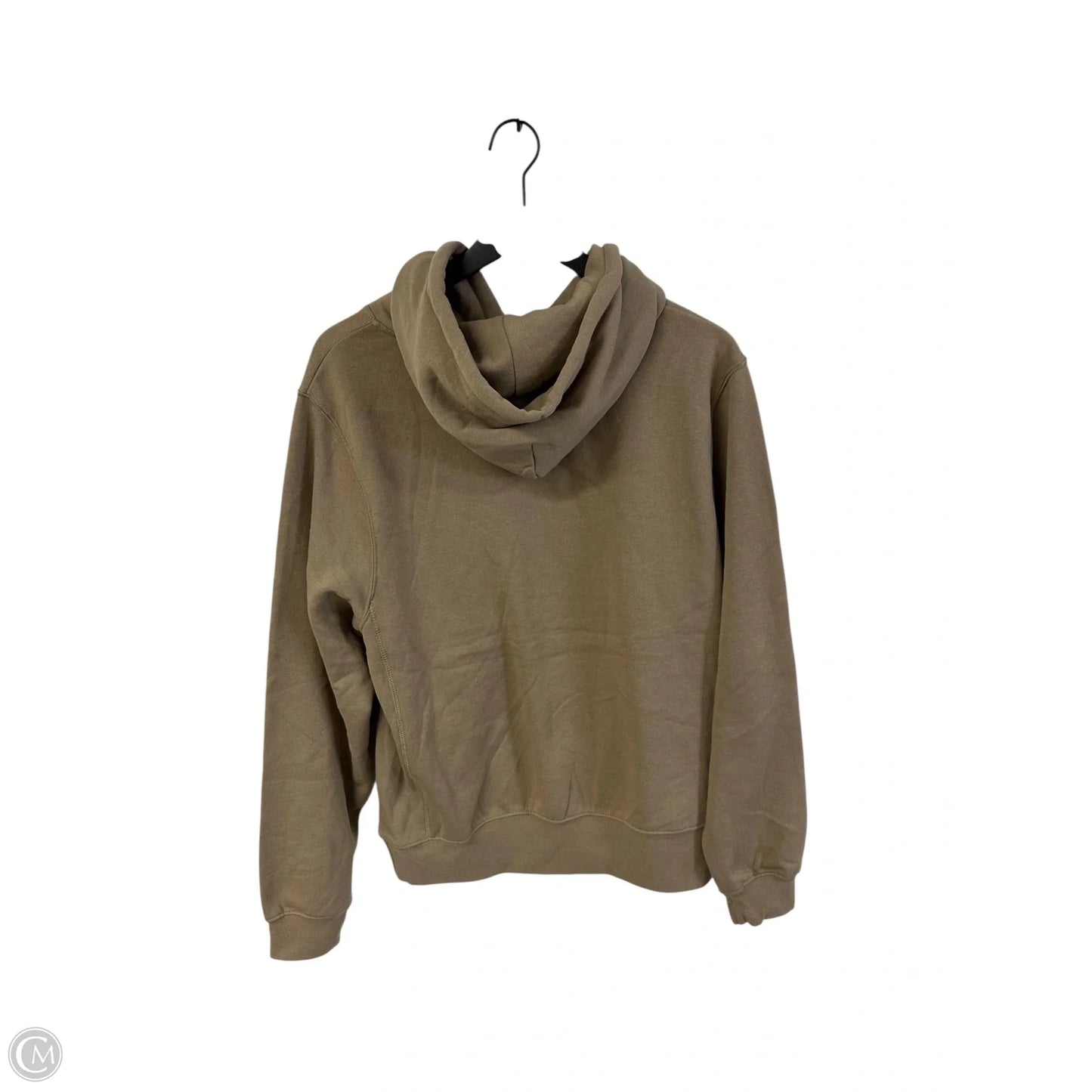 Sweatshirt Hoodie By Reflex In Beige, Size: L