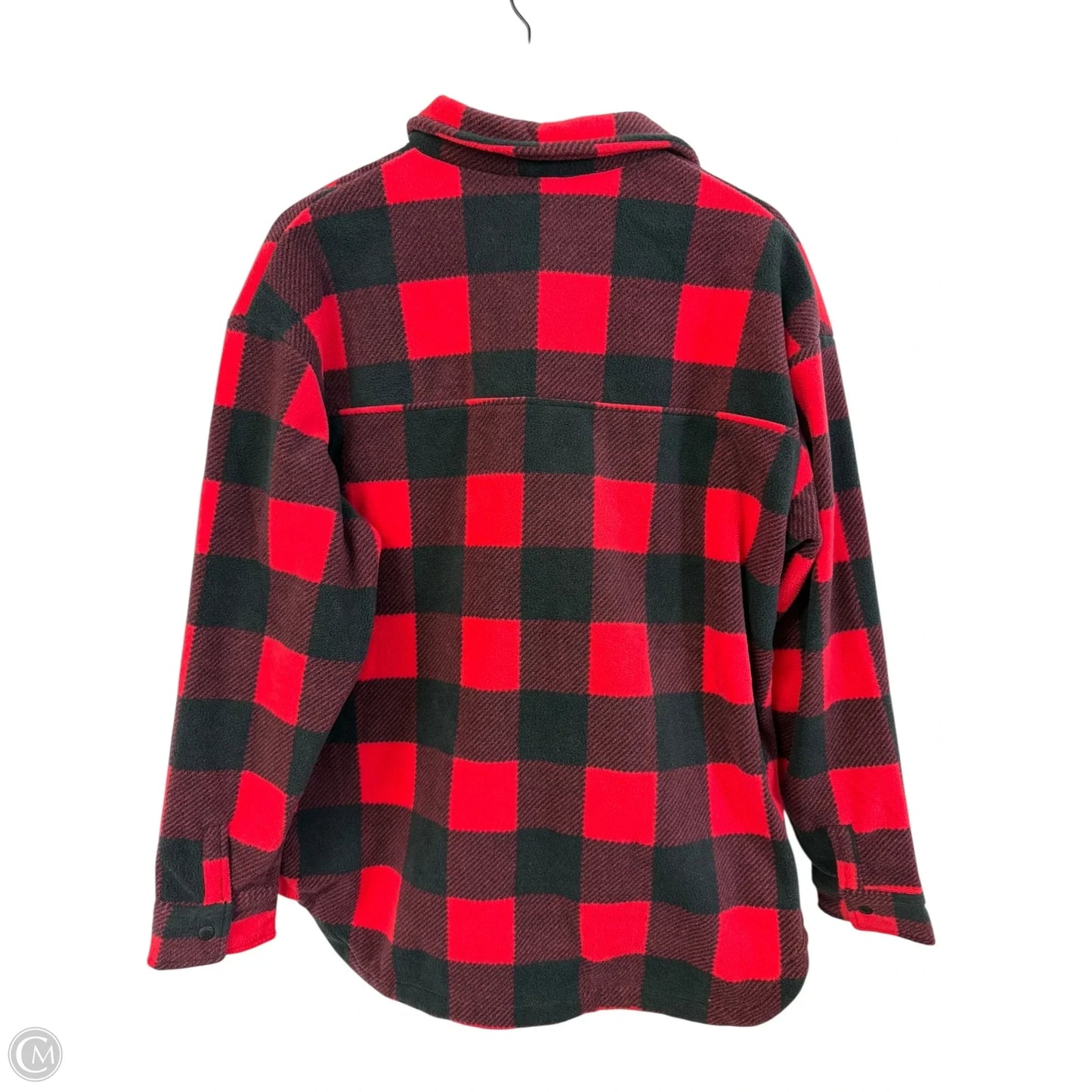 Jacket Fleece By Columbia In Black & Red, Size: Xl