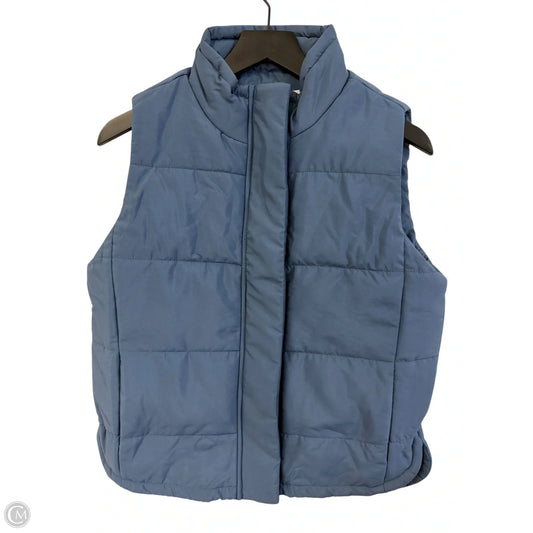 Vest Puffer & Quilted By Zenana Outfitters In Blue, Size: S