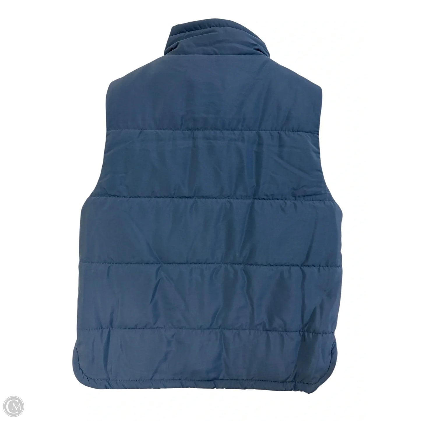 Vest Puffer & Quilted By Zenana Outfitters In Blue, Size: S