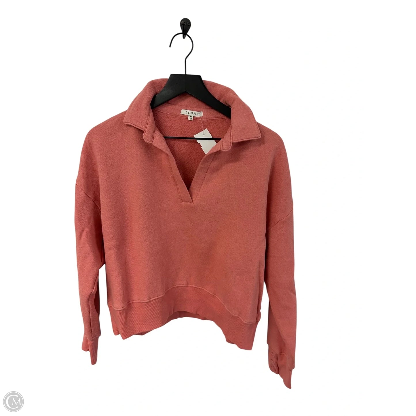 Sweatshirt Collar By Z Supply In Orange, Size: M