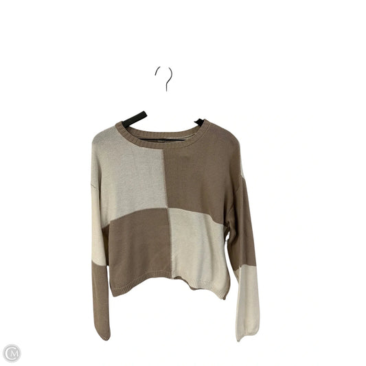 Sweater By Z Supply In Cream & Tan, Size: M
