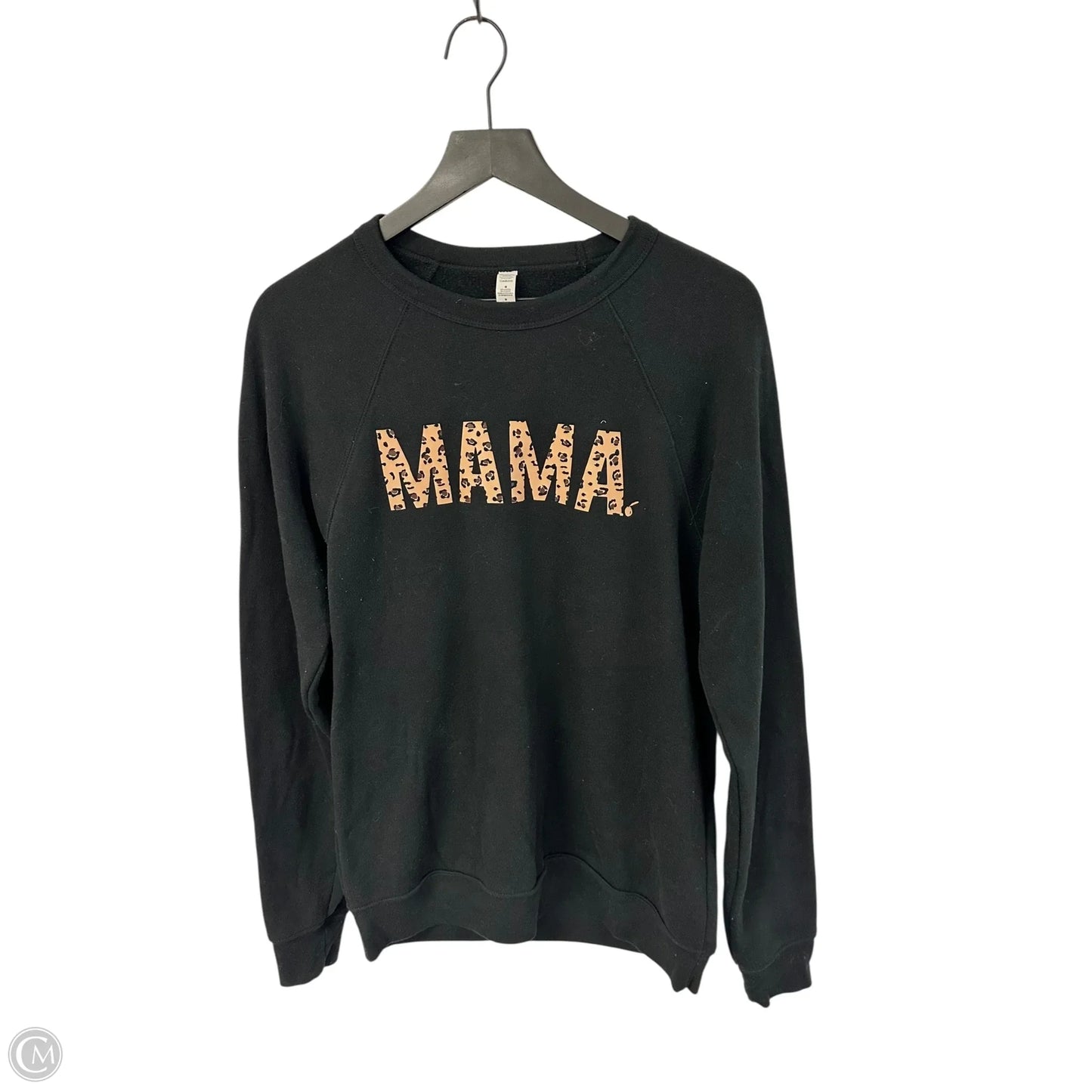 Sweatshirt Crewneck By Clothes Mentor In Black, Size: M
