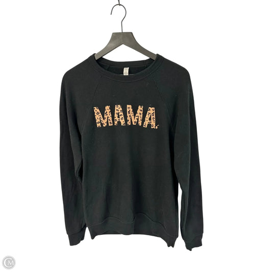 Sweatshirt Crewneck By Clothes Mentor In Black, Size: M