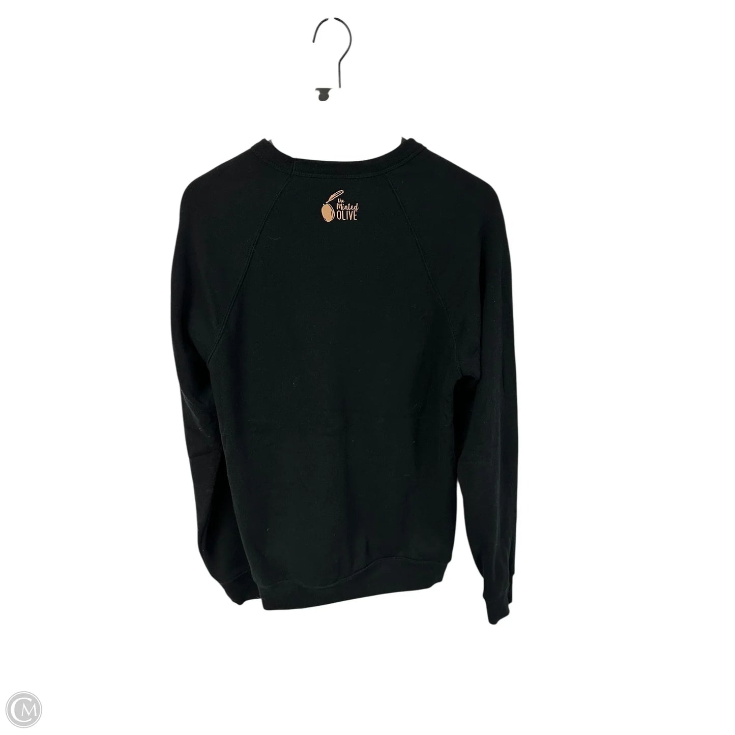 Sweatshirt Crewneck By Clothes Mentor In Black, Size: M
