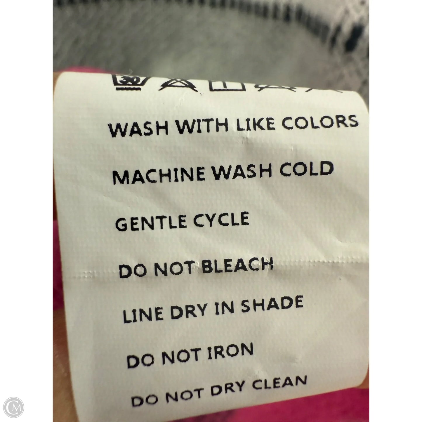 Sweater By Cmf In Grey & Pink, Size: 1x