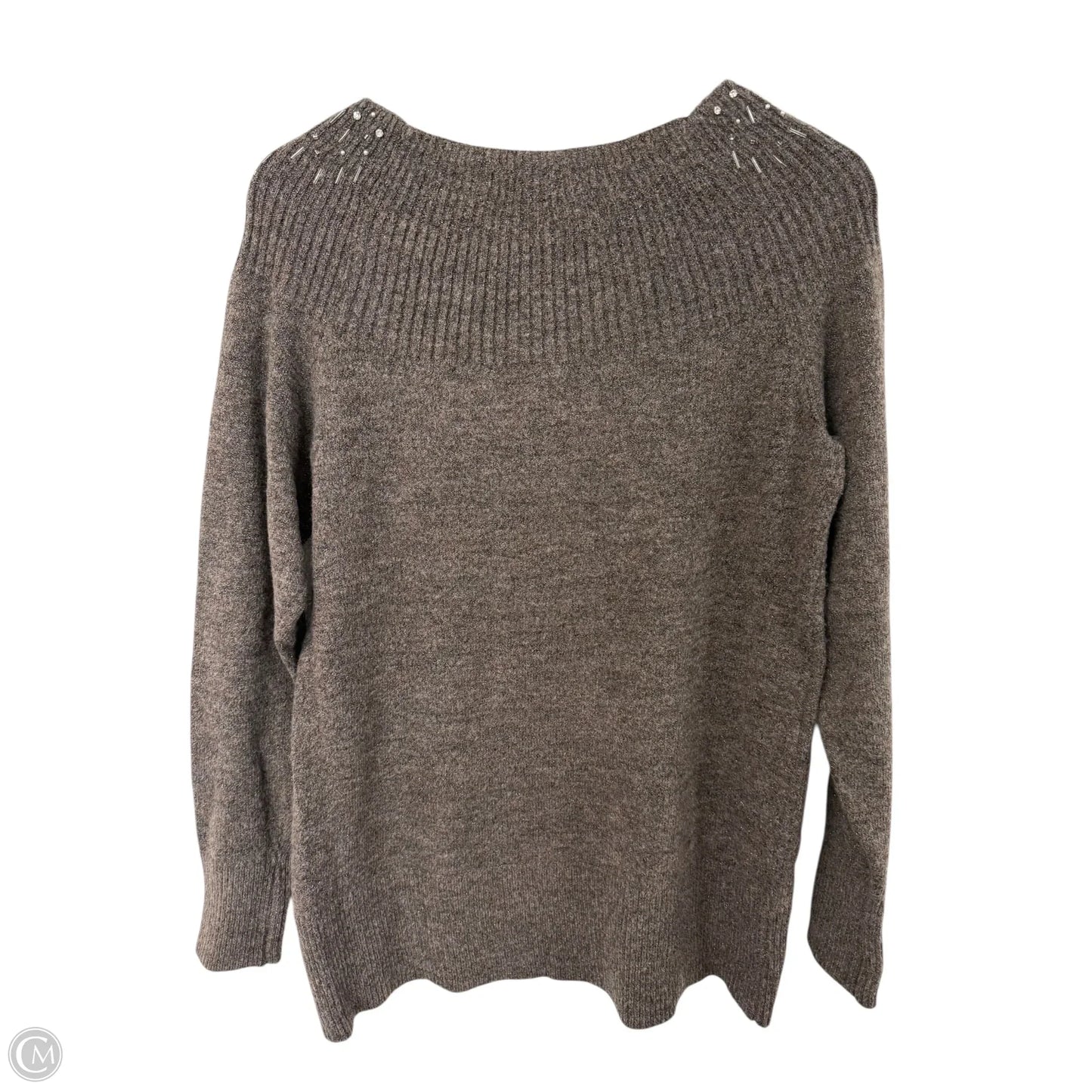 Sweater By Apt 9 In Brown, Size: L
