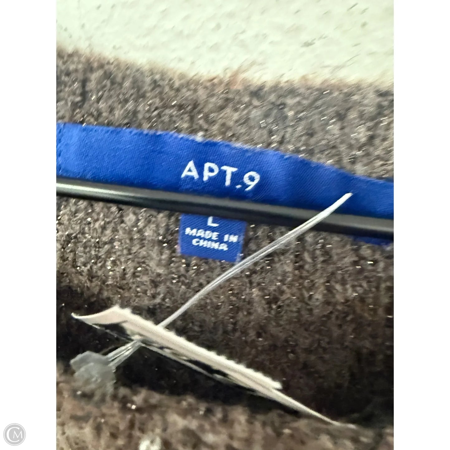 Sweater By Apt 9 In Brown, Size: L
