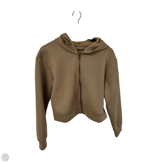 Athletic Sweatshirt Hoodie By A New Day In Beige, Size: S
