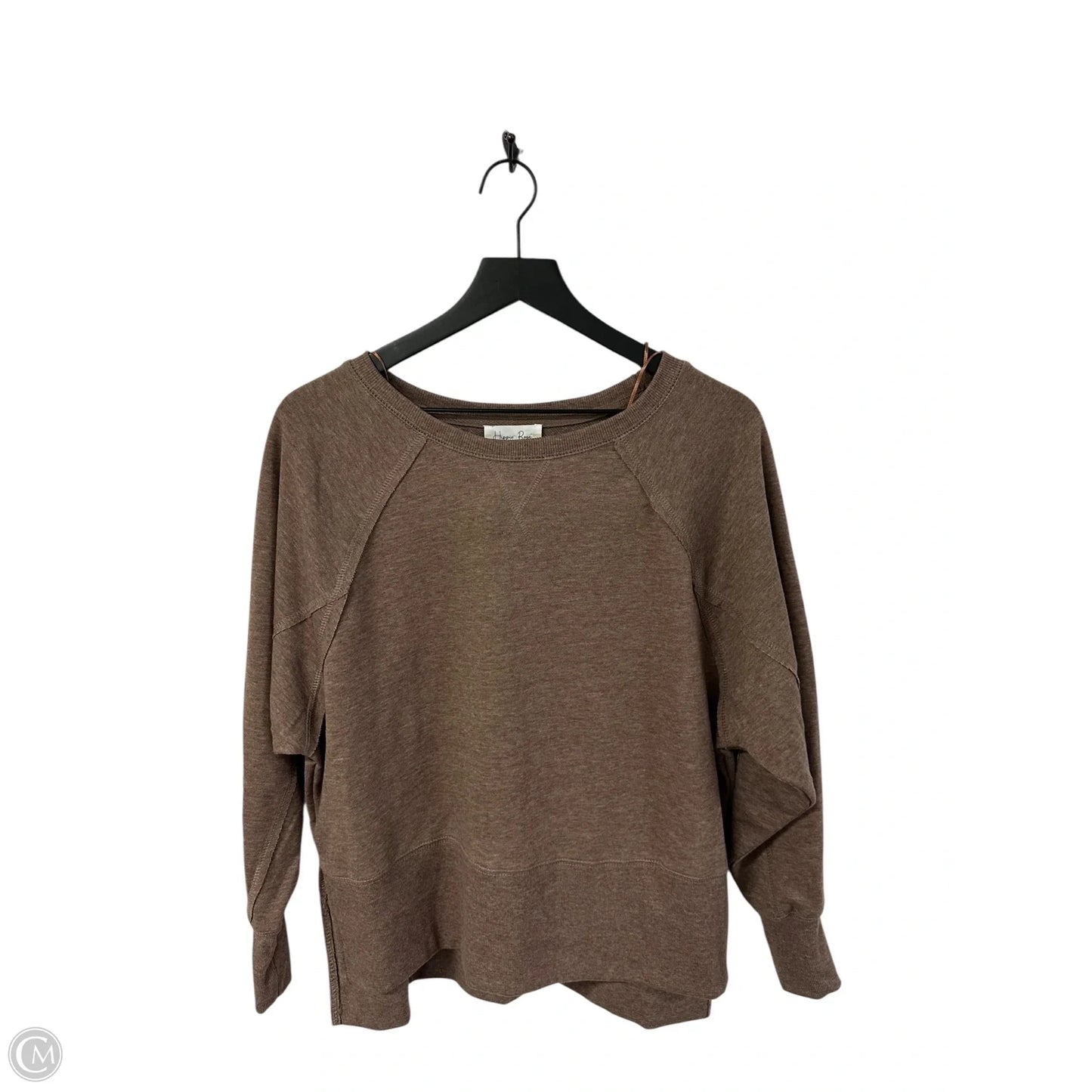 Sweatshirt Crewneck By Hippie Rose In Brown, Size: S