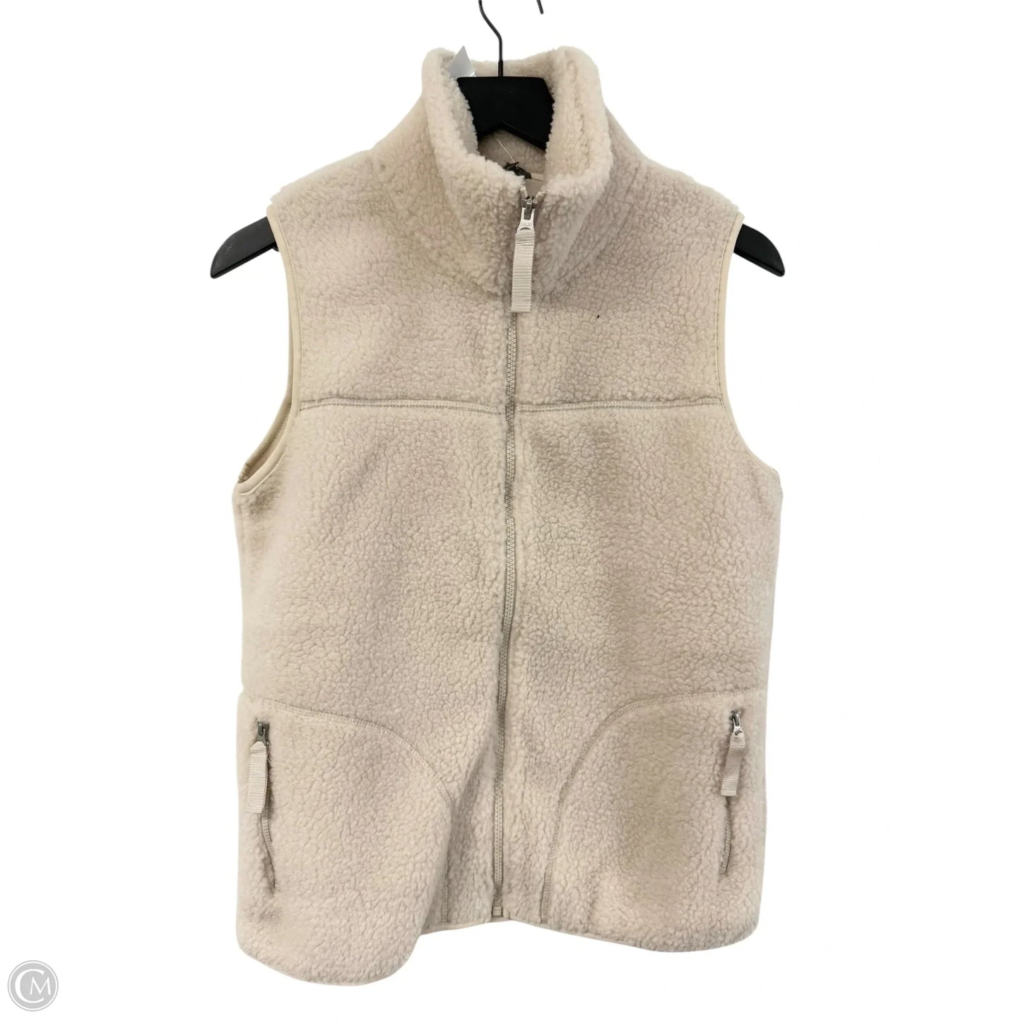 Vest Faux Fur & Sherpa By Eddie Bauer In Cream, Size: S